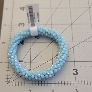 Light Blue Beaded Bracelet